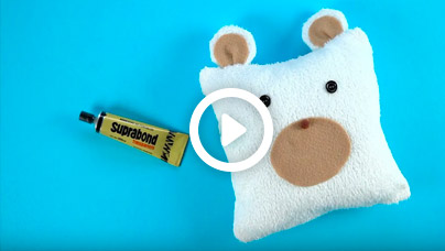 Almohadón cara de oso