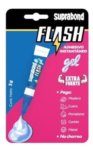 Adhesivo instantáneo Flash gel - 3g (Blíster)