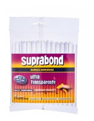 Barras adhesivas Hot Melt - ultra transparente 0,74x10 cm - 25 Unidades