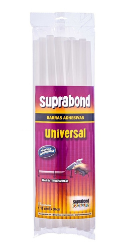 Barras adhesivas Hot Melt - universal 1,12x30cm - 17 Unidades