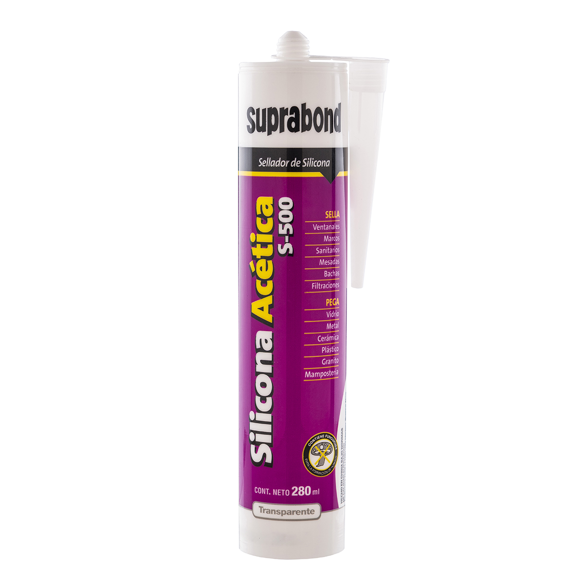 Silicona X 280 ML acetica S-500 transparente suprabond