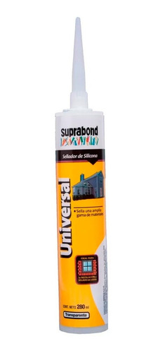 Sellador de silicona universal - transparente 280 ml