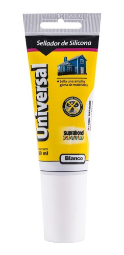 Sellador de silicona universal - blanco 60ml (Pomo)