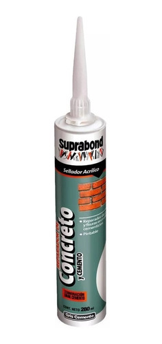 Sellador acrilico reparador de concreto y cemento - 280 ml