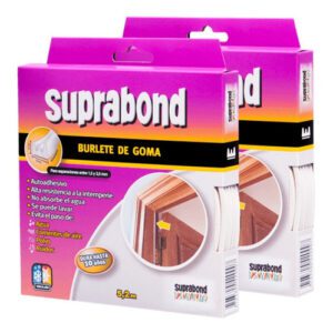 Burlete de goma - autoadhesivo - blanco - perfil E 5,2cm