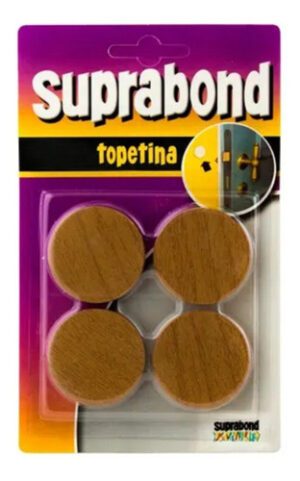 Topetina circular - símil madera - espesor 5 mm