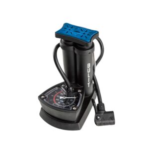 Mini inflador de pie con manómetro