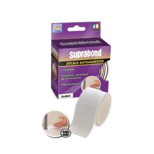 Zócalo autoadhesivo blanco - 100 cm.